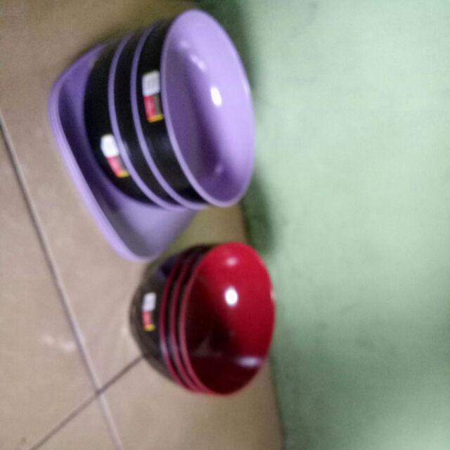 Piring Kotak Dan Mangkuk Melamin Golden Dragon