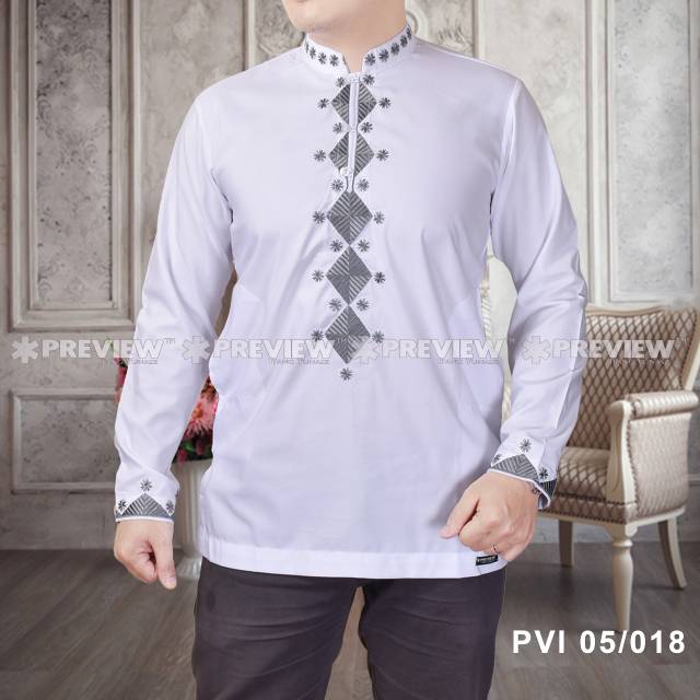 Baju koko pria Itang yunasz(tangan panjang)