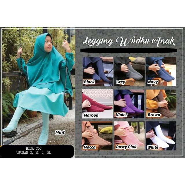 [ BEST SELLER ] Legging Wudhu Anak Cantik Lucu | Leging
