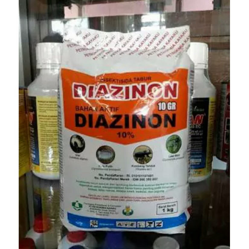 Diazinon 10gr 1kg Insektisida Obat Pembasmi Hama Tanaman Ulat Tanah Shopee Indonesia