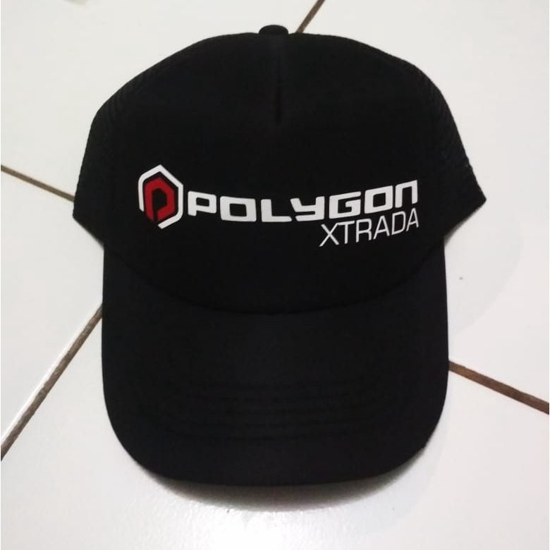 Topi Trucker Caps Topi Gowes Polygon Xtrada Topi Pria Dewasa Sepeda -DK1522_CLOTH