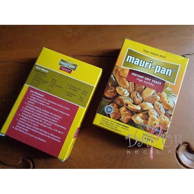 

Toko-Bahan-Kue- Mauri-Pan Ragi Instan 4 X 12 Gr Instant Dry Yeast / Mauri Pan -Terlengkap-Termurah-