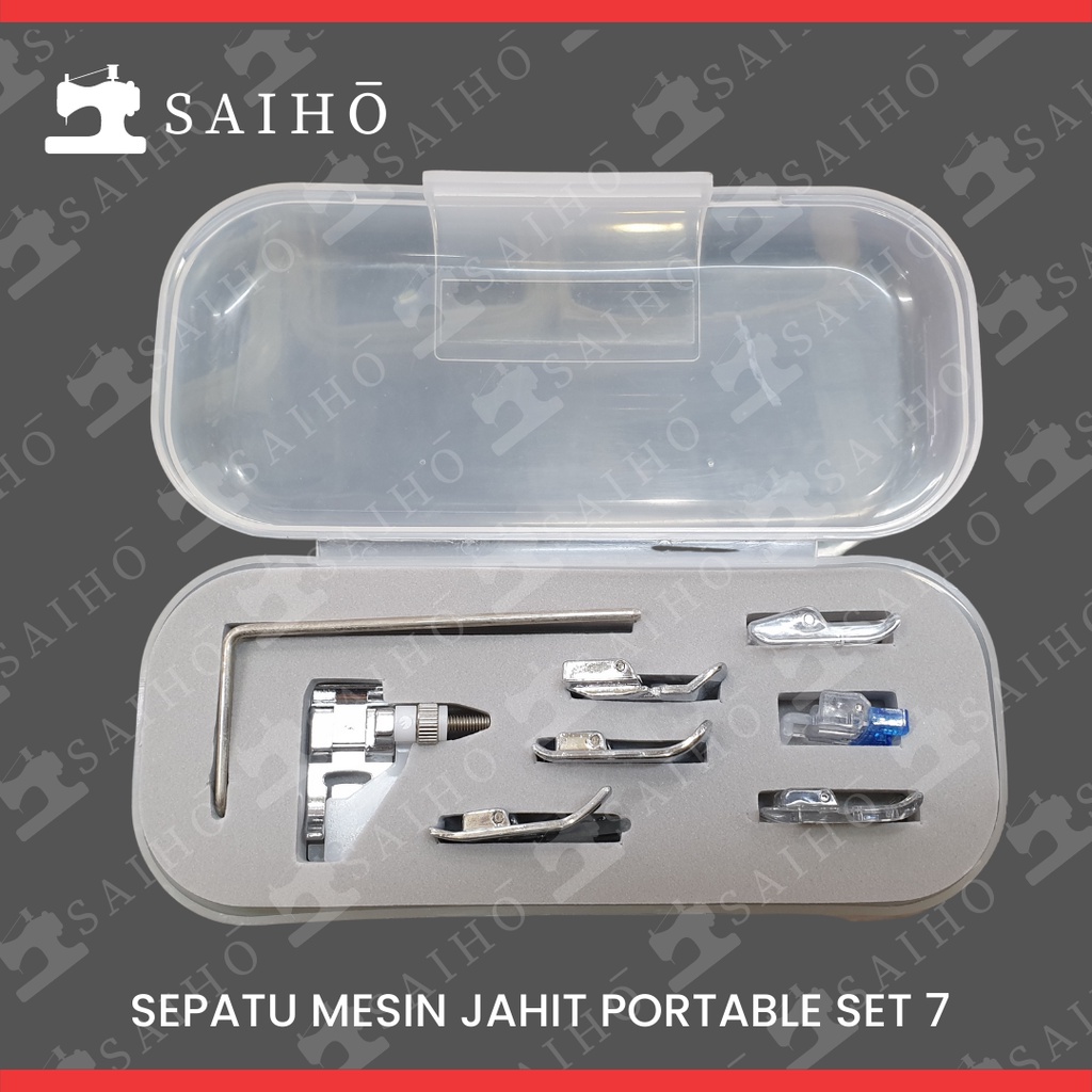 Set Sepatu Mesin Jahit Portable isi 7 pcs