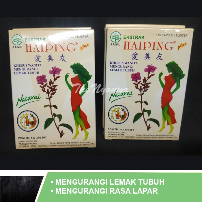 Jamu HAIPING KAPSUL PLUS - Pengurang Lemak / Pelangsing