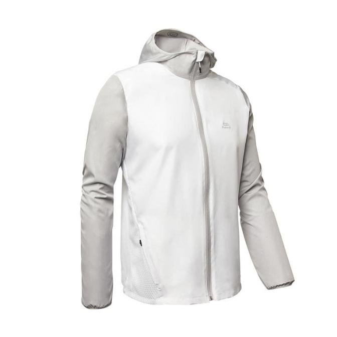 Decathlon KALENJI MEN'S RUNNING WINDPROOF JACKET - WHITE - 8504181