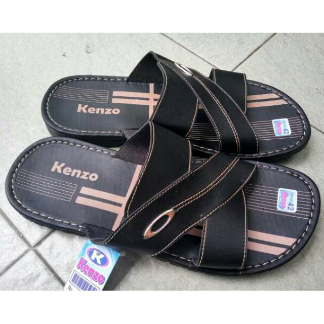 Sandal Pria Kenzo Hitam