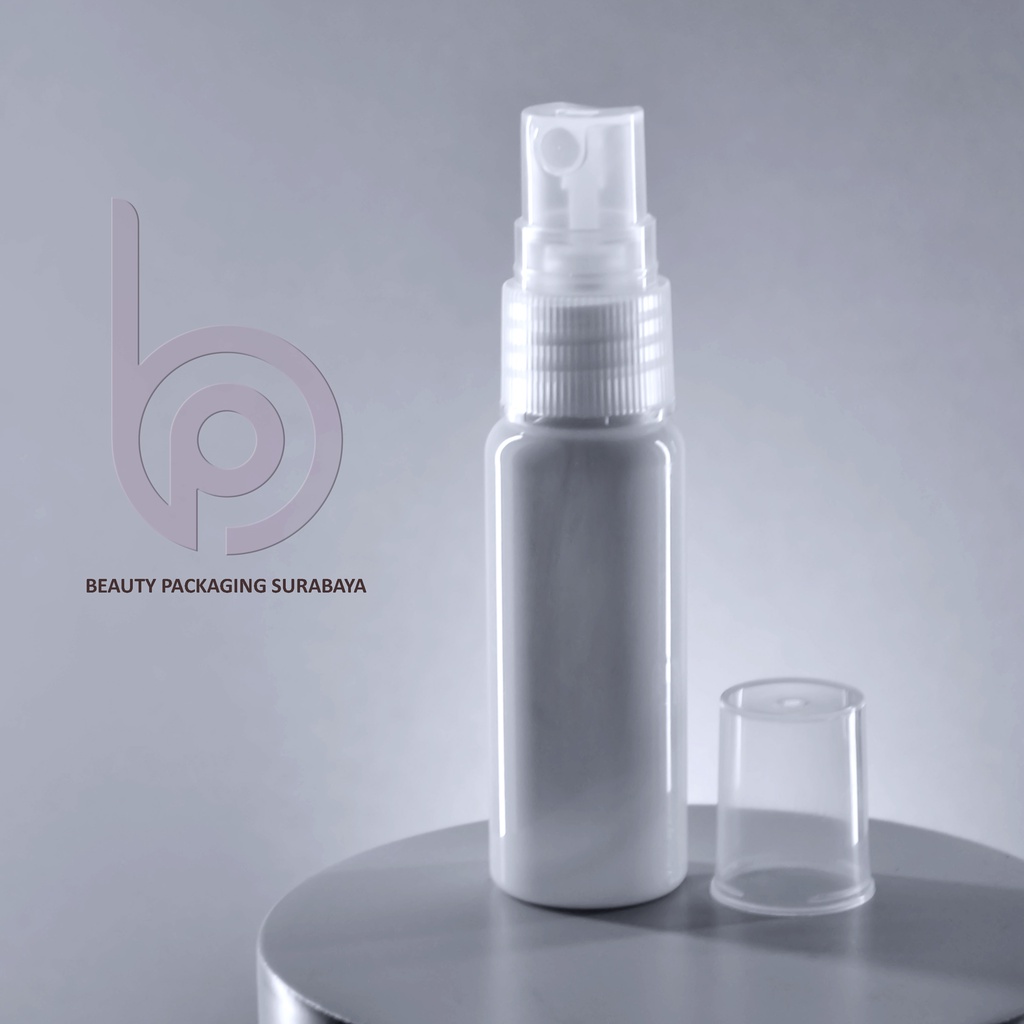 Botol Plastik PET 20ml BR Putih Tutup Spray