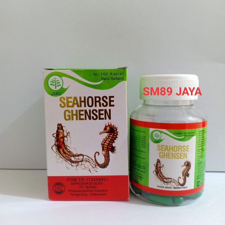 seahorse ghensen ginjal kuda laut dan ginseng obat herbal multivitamin stamina kondisi lemah saraf