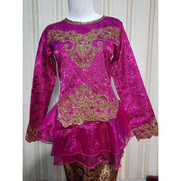 Atasan Kebaya full jaguar kombinasi organza