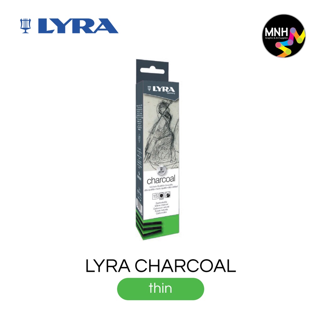 

Lyra Charcoal Thin 15pcs Cardboard Box