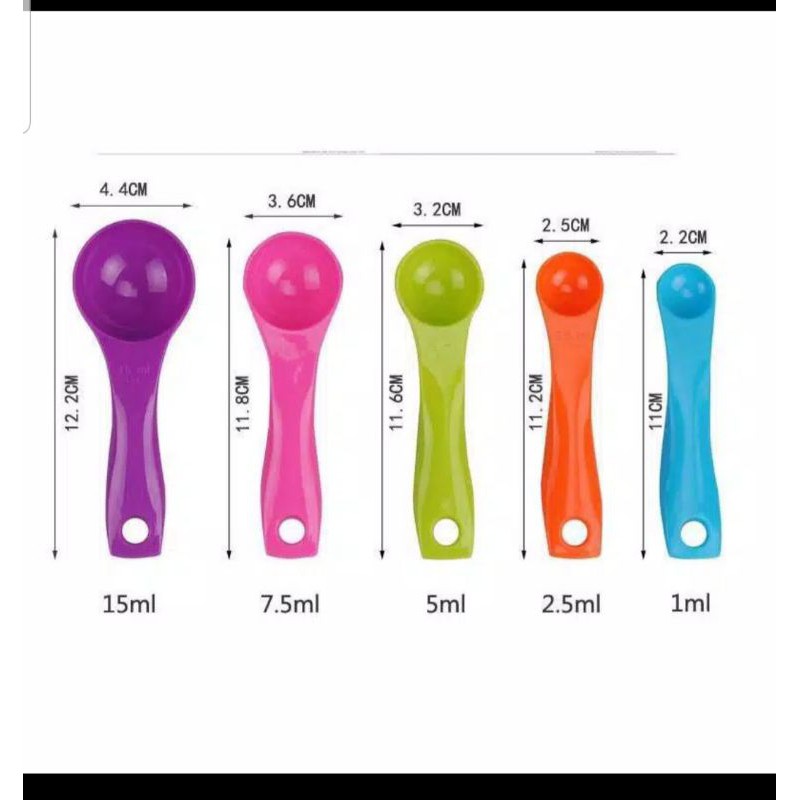 SENDOK TAKAR / MEASURING SPOON / SENDOK TAKAR SET ISI 5 PCS