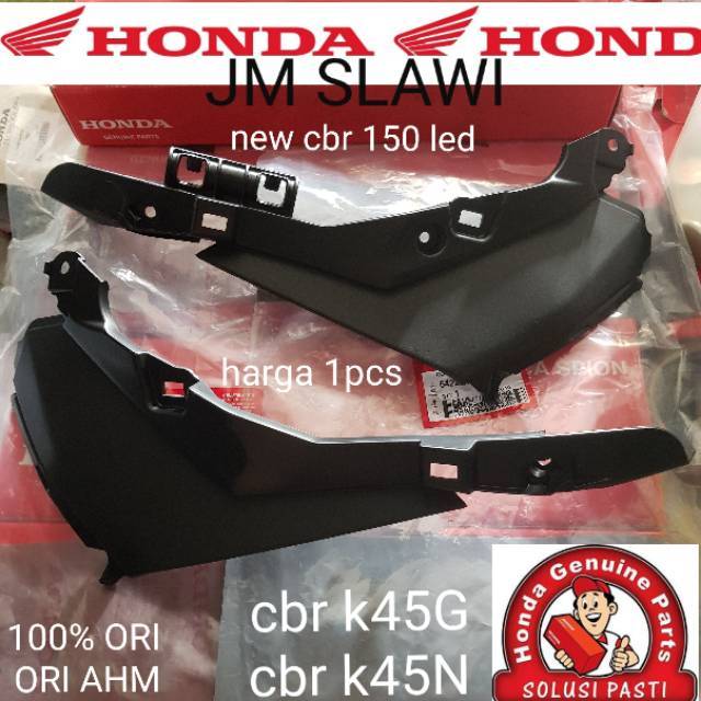 64231-K45-N40 (kiri) 64221-K45-N40 (kanan)cover cowl inner new cbr 150 k45G ori honda ahm