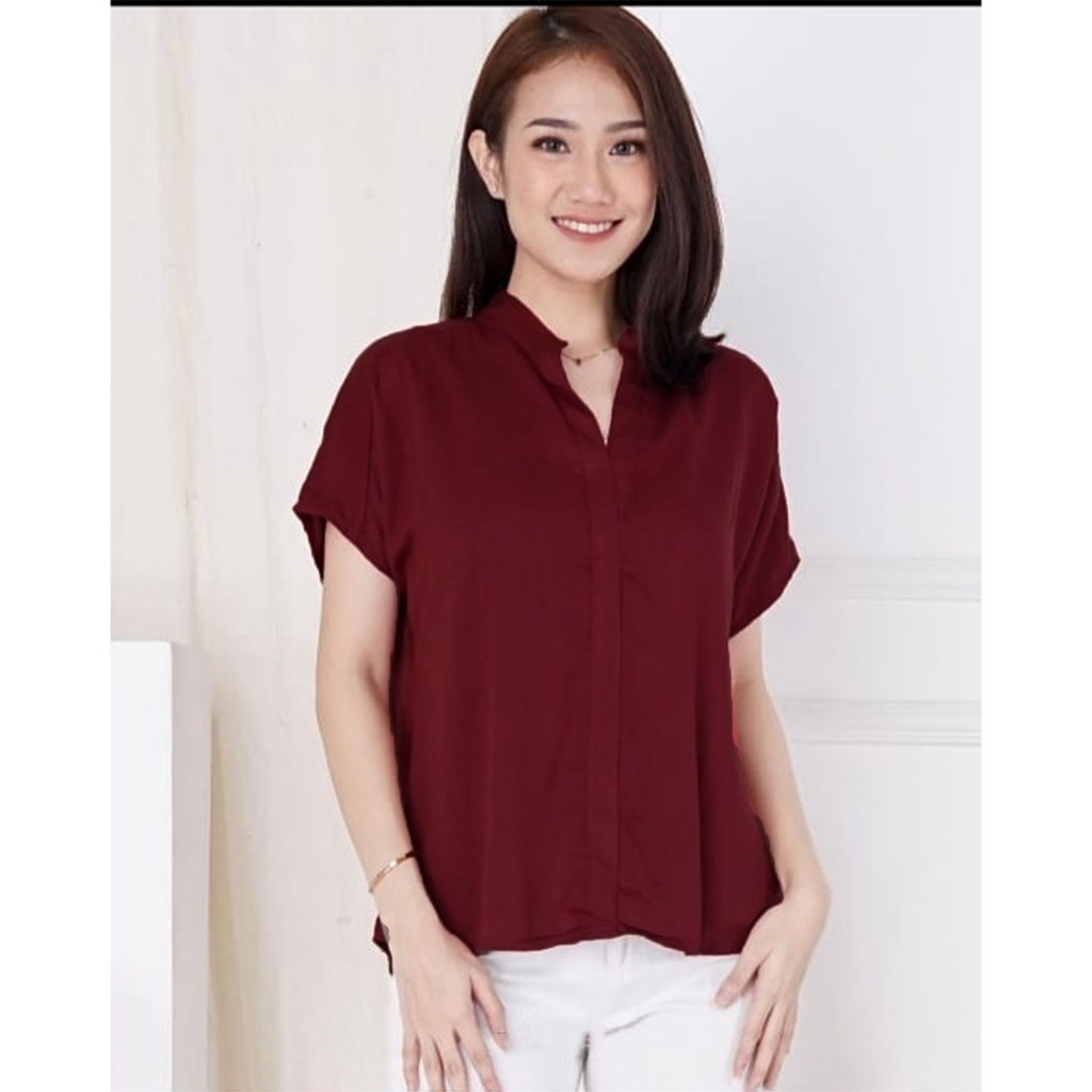 BLOUSE VIKA//BLOUSE WANITA//BLOUSE TERBARU//BLOUSE BASIC/ATASAN WANITA/BDG_STYLE/(COD)