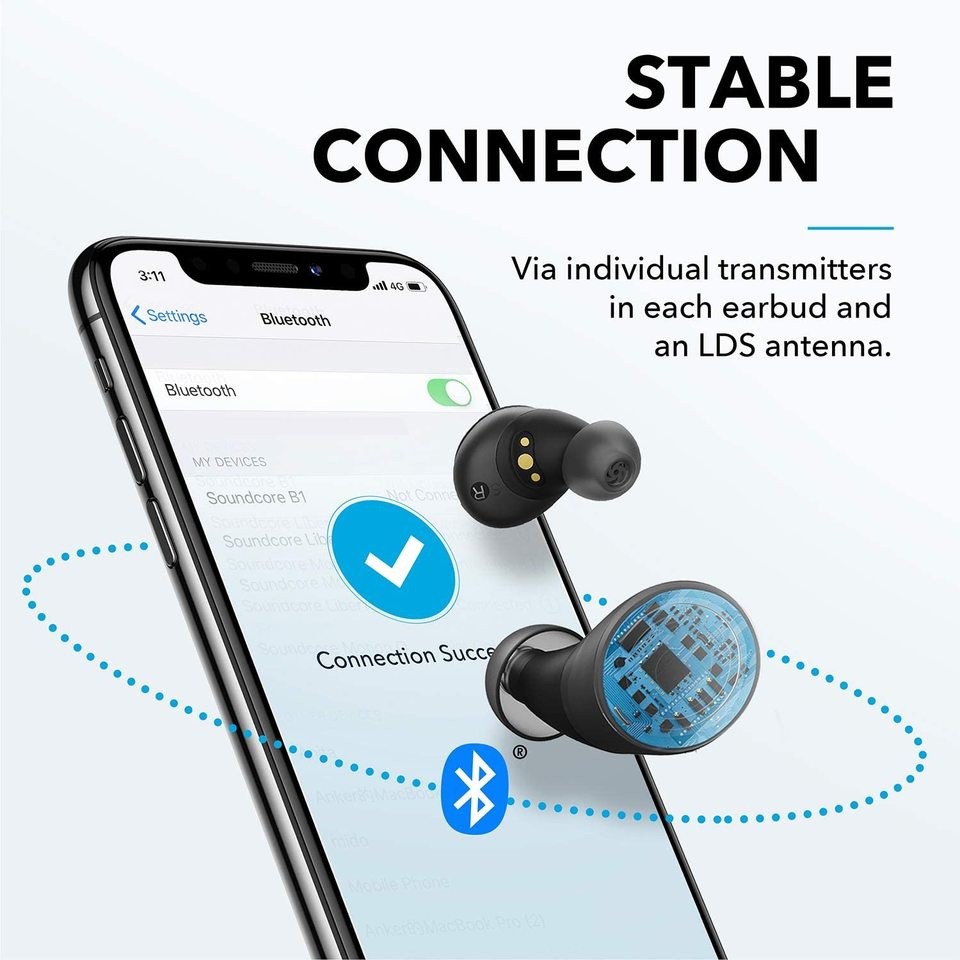 ANKER A3904 SoundCore Spirit Dot 2 - Bluetooth 5.0 TWS IPX7 EarBuds - Terbaru dari ANKER SOUNDCORE