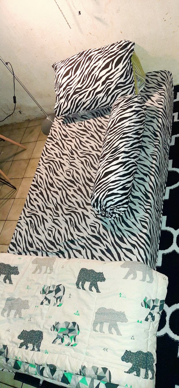 Sprei Motif Zebra Belang Katun Lokal Star Uk King Queen & Single