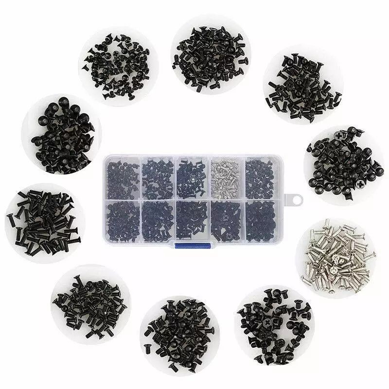 500 Pcs Baut Laptop ASUS ACER DELL LENOVO TOSHIBA Sekrup Komputer Notebook PC DVD HDD SSD M2 M2.5 M3