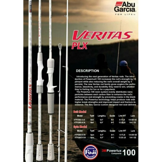 JORAN ABU GARCIA VERITAS PLX - VTPC662 - VTPC692 - BAITCASTING TERBARU