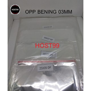 OPP PLASTIK LEM BAJU  UNDANGAN PLASTIC KITZ 25X35X03 