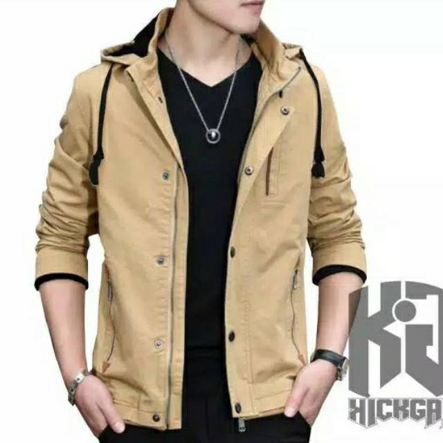 Jaket Kickgas Pria/ Jaket Korea /Jaket Semi Parka Korea /Jaket Cowok Korea/ Jaket Pria / Jaket Murah