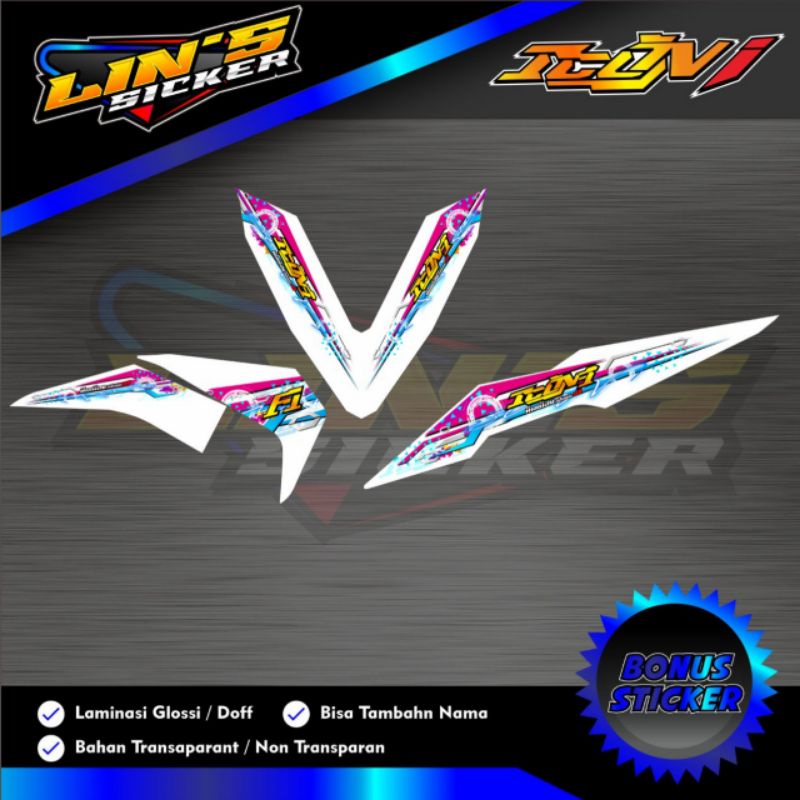 STRIPING BEAT NEW 2017/2018 TRANSPARAN VARIASI