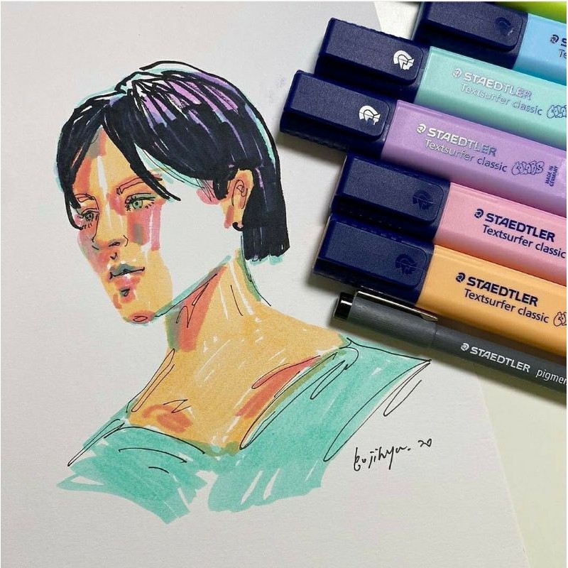 

staedler textsurfer highlighter. stabilo. spidol