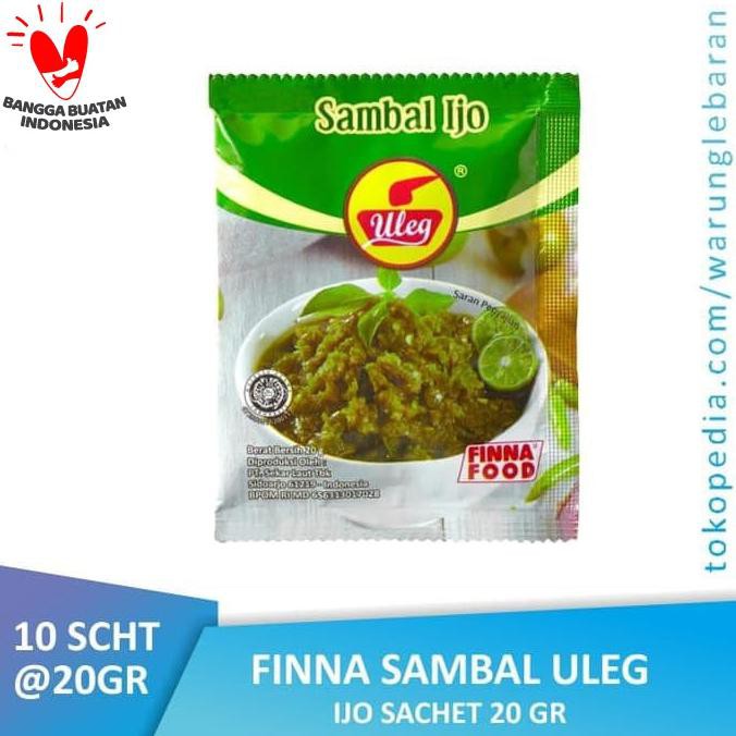 

BARU PACK Finna Sambal Uleg Ijo Sachet (10 x 20gr)