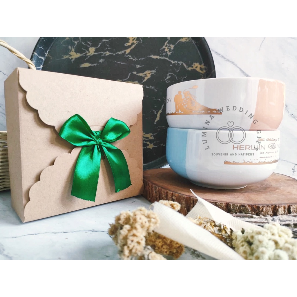 SOUVENIR MANGKOK TWO TONE KEMAS BOX RUSTIC