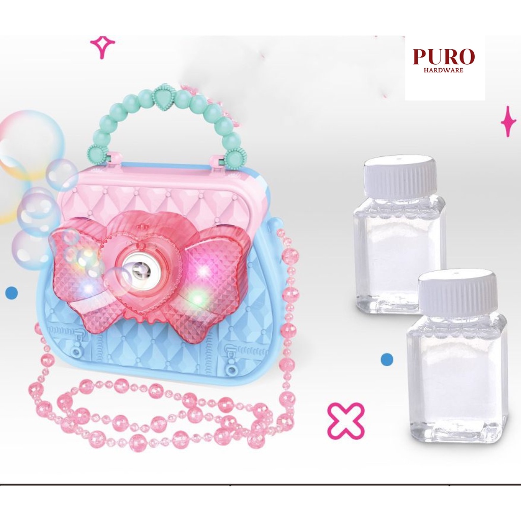 Tembakan Bubble Electric Modle Tas Lucu / Bubble Gun Electric Model Kekinian / Hand Bag Bubble Camera