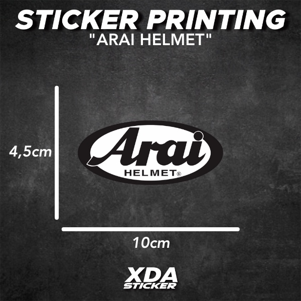 

STIKER/STICKER PRINTING ARAI HELMET UNTUK HELM