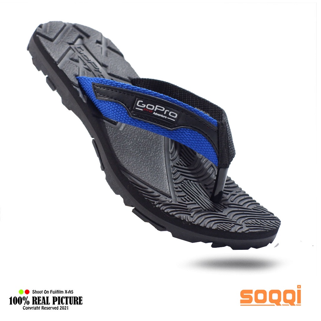 Sandal jepit pria original sendal japit karet cowok laki-laki dewasa model distro casual flat flip flop slide branded Soqqi-Gp Diego spon terbaik promo lebaran cod murah keren 39-43