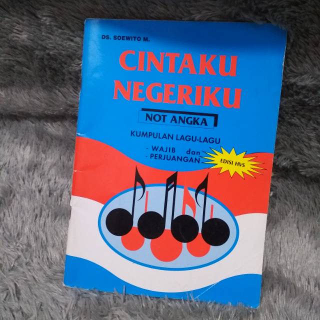 Buku Lagu Cintaku Negeriku Not Angka