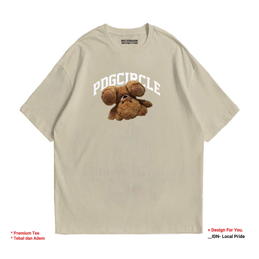 BROTHERSTORE - Kaos Distro Pria - Catoon 24s Tebal - PDGC BEAR Premium