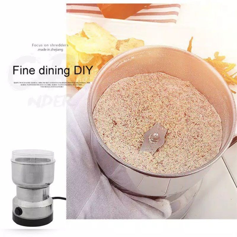 Penggiling Kopi Electric Coffee Grinder Blender Bumbu Dapur 150W - NM-8300 - Silver