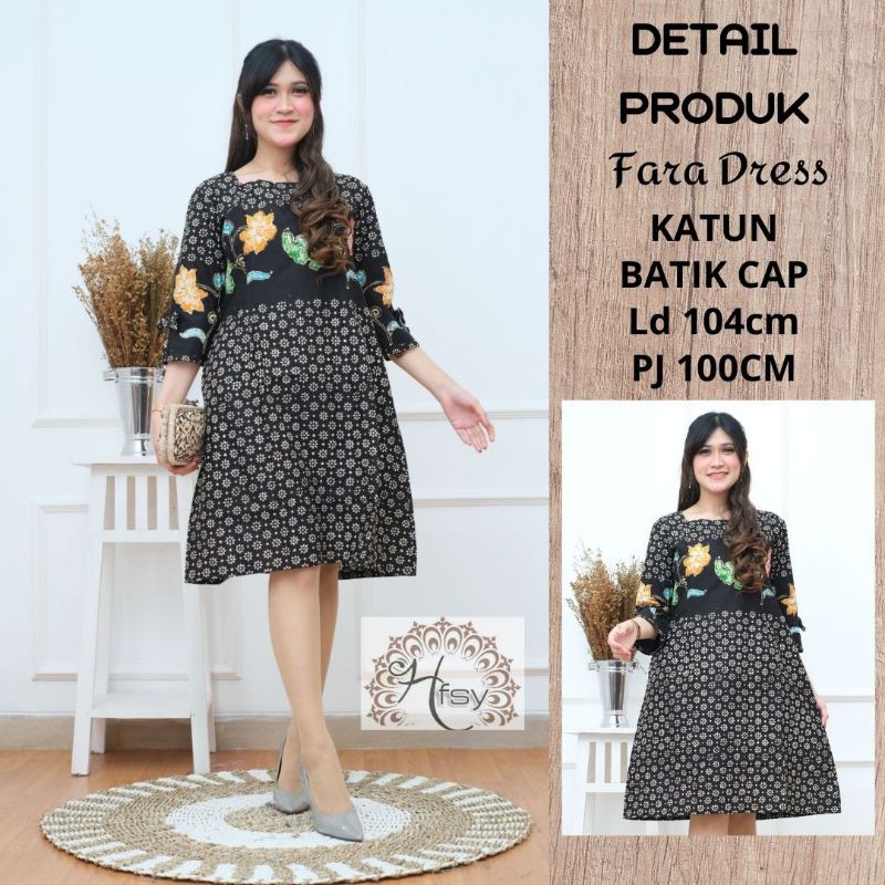 mini dress batik / dress batik cantik / dress casual batik