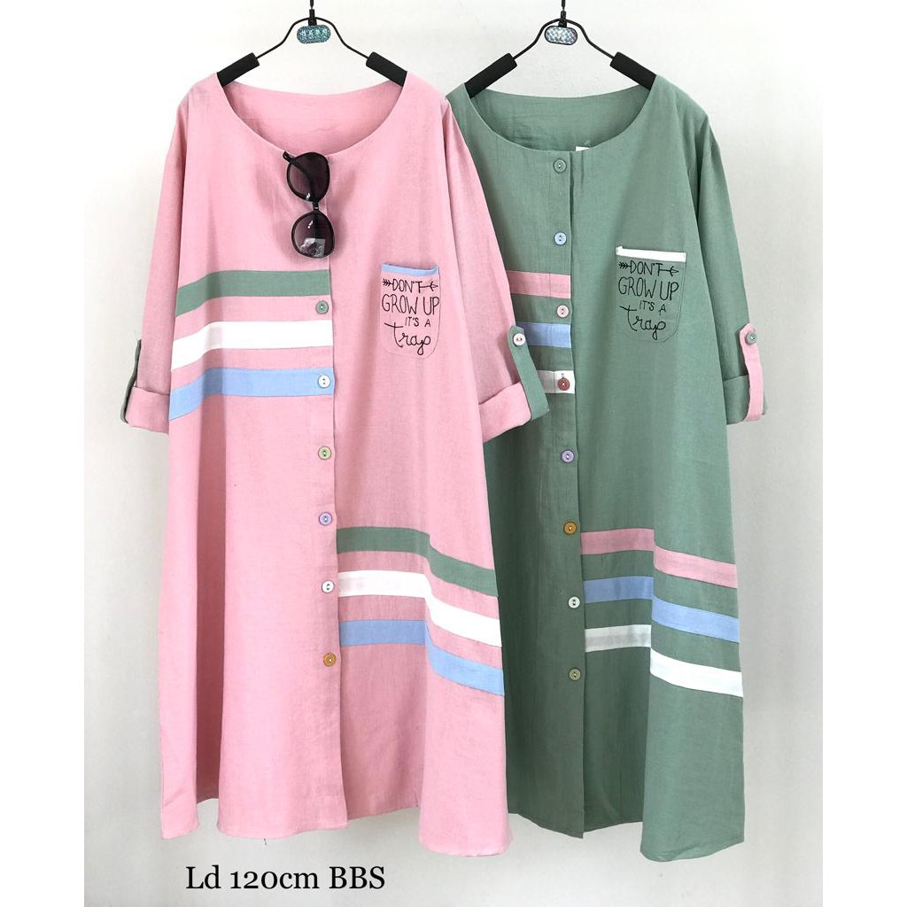 TUNIK JUMBO BAHAN KATUN LINEN IMPORT