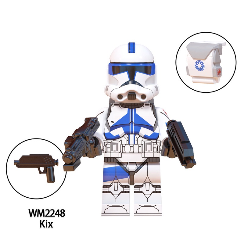 Mainan Action Figure Mini Karakter Star Wars Echo Hard Jessie Fives Kix Rex Tup WM6126 Untuk Hadiah Anak