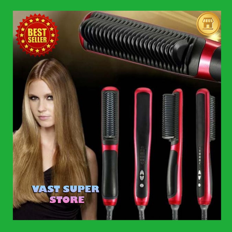 Sisir Catok Pelurus Rambut NEW Fast Hair Straightener Original