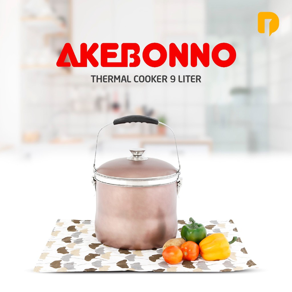 Akebono Thermal Cooker 9 Liter/ Panci Ajaib / Thermos / Thermal Cooker Pot/Panci Panas Penghemat Ene