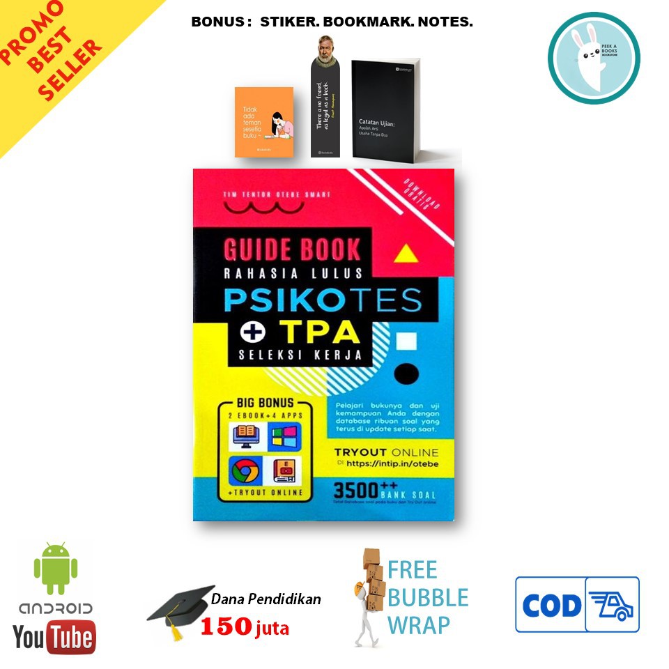 Reference Book Psikotes Tpa Seleksi Kerja Guide Book Rahasia Lulus Shopee Indonesia