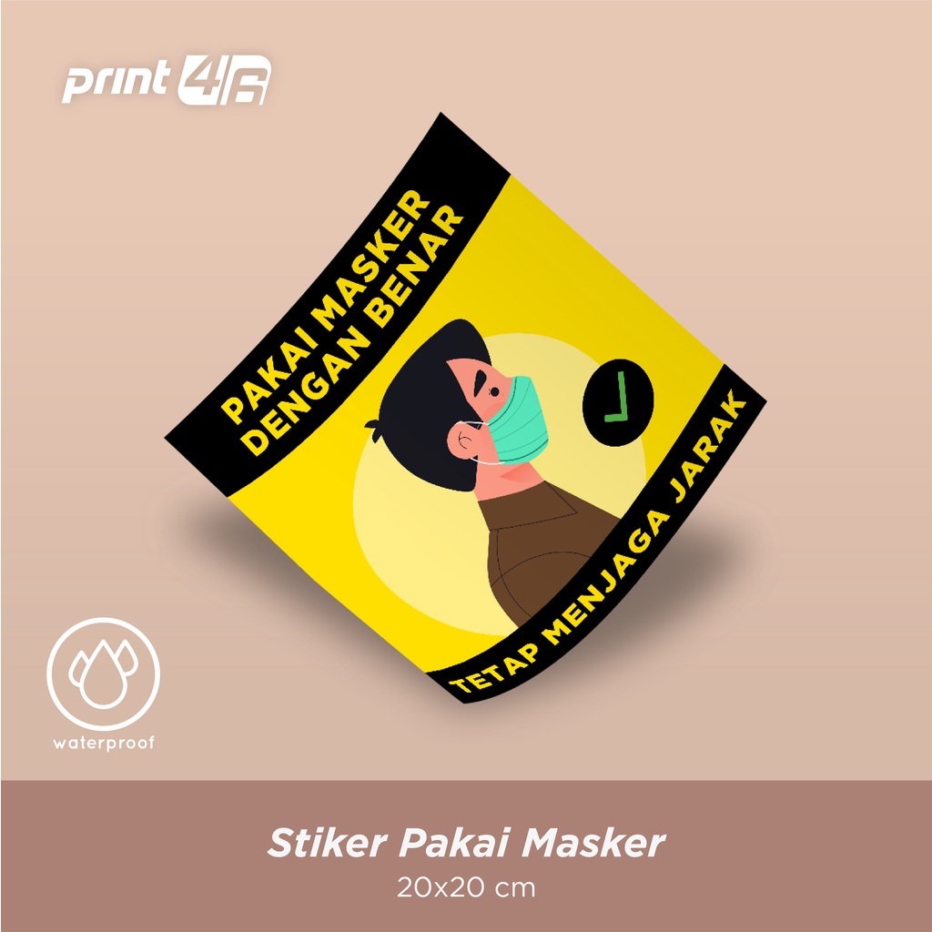 

Stiker Wajib Pakai Masker Sticker Prokes