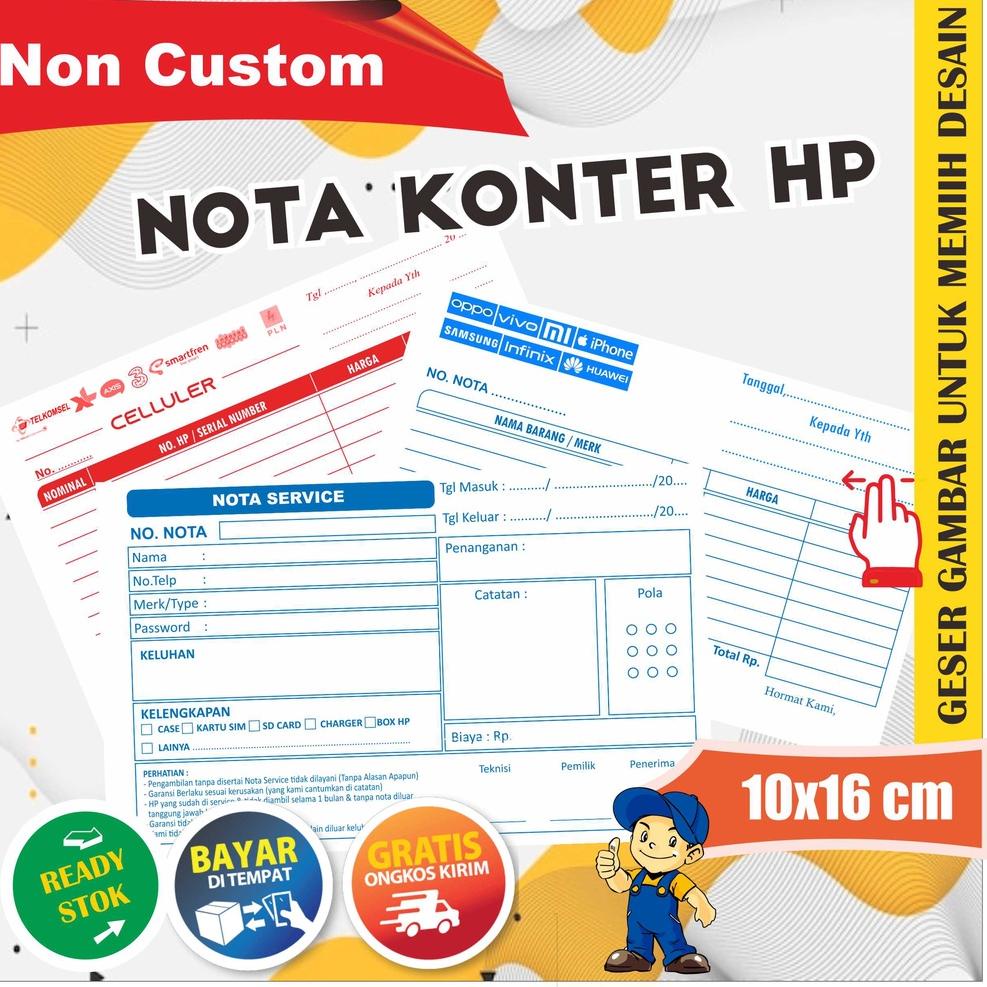 

TREND TERKINI Nota Konter Hp - Servis, Pulsa dan Penjualan 2 ply Rangkap ✩ 895
