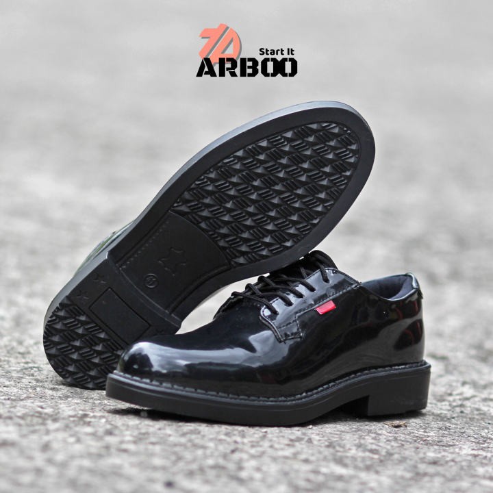 Sepatu PDH Pendek TNI | Sepatu PDH TNI AD Satpam Polri Kantor Berkualitas