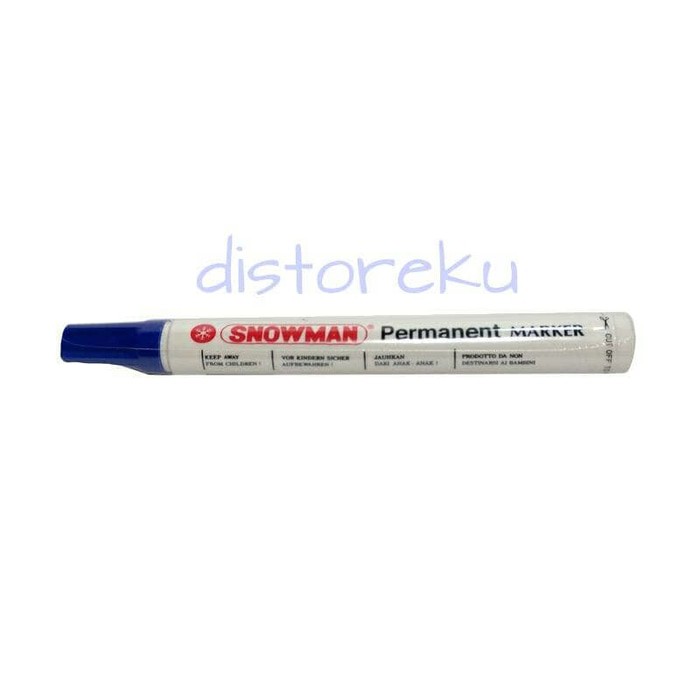 1pcs spidol permanent ink snowman marker permanen No. G-12 biru / blue