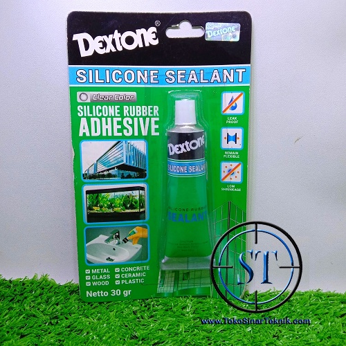 Lem Kaca Sealant Slicone Rubber Silikon Adhesive Tube Akuarium Clear Metal Kaca Keramik kayu Serbaguna isi 30gr