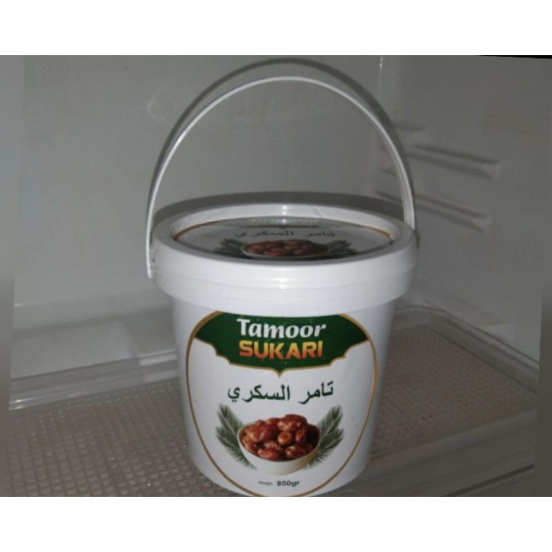 

Kurma Sukari tamoor Premium kemasan ember 850gr sukari - tamoor