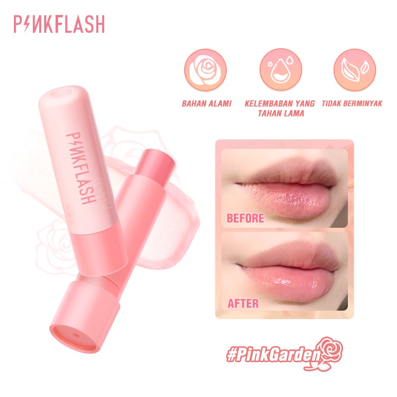 PINKFLASH  Repair Nourish Lip Oil Lip Balm Moisturizing Lip Gloss Lip Plumper Reduce Wrinkles Multi-uses