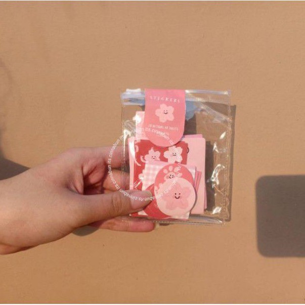 

Sticker Flakes Scrapbook Paper Sakura Flower Stationery Aesthetic