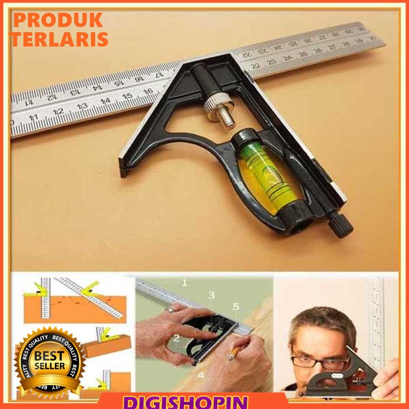 

Mistar Penggaris Siku Tukang Multifungsi