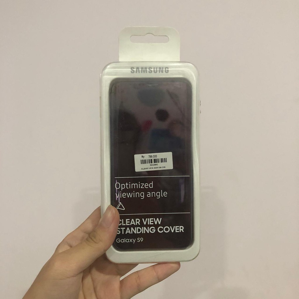 PROMO DISKON 49% FLIP COVER CLEAR VIEW SAMSUNG GALAXY S9 ORIGINAL