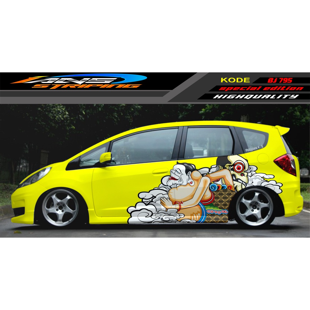 DECAL STIKER MOBIL JAZZ BRIO AVANZA SIGRA YARIS / STIKER VARIASI MOBIL / MODIF STICKER MOBIL 620